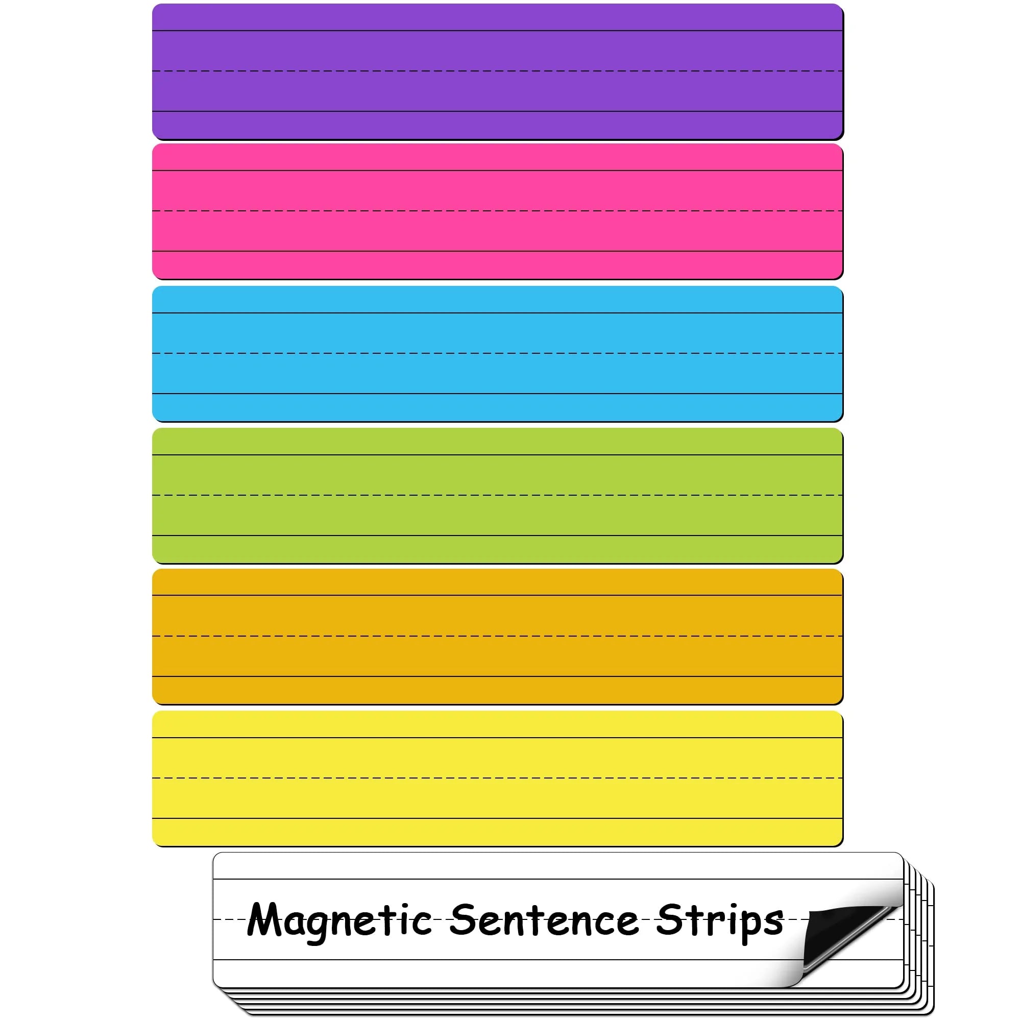 12 Pack Magnetic Sentence Strips for Teachers