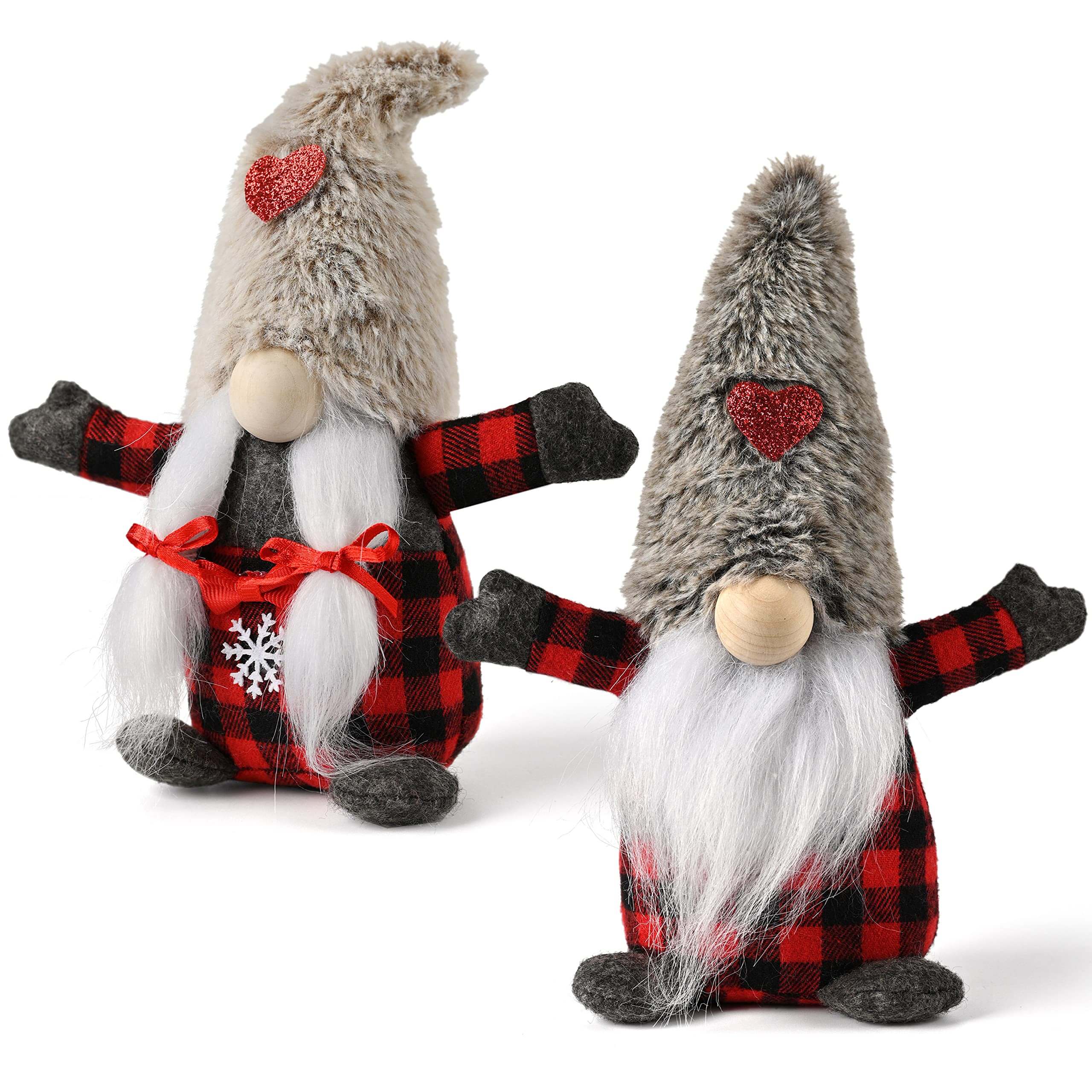 Christmas Gnomes Plush Hats With Heart