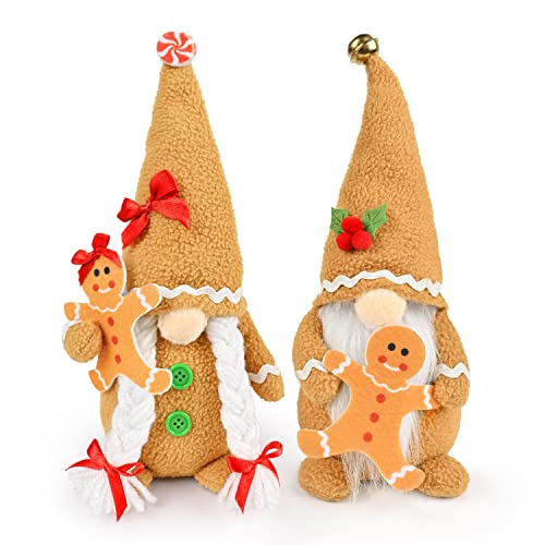 Christmas Gingerbread Man Gnomes Plush Doll Sets