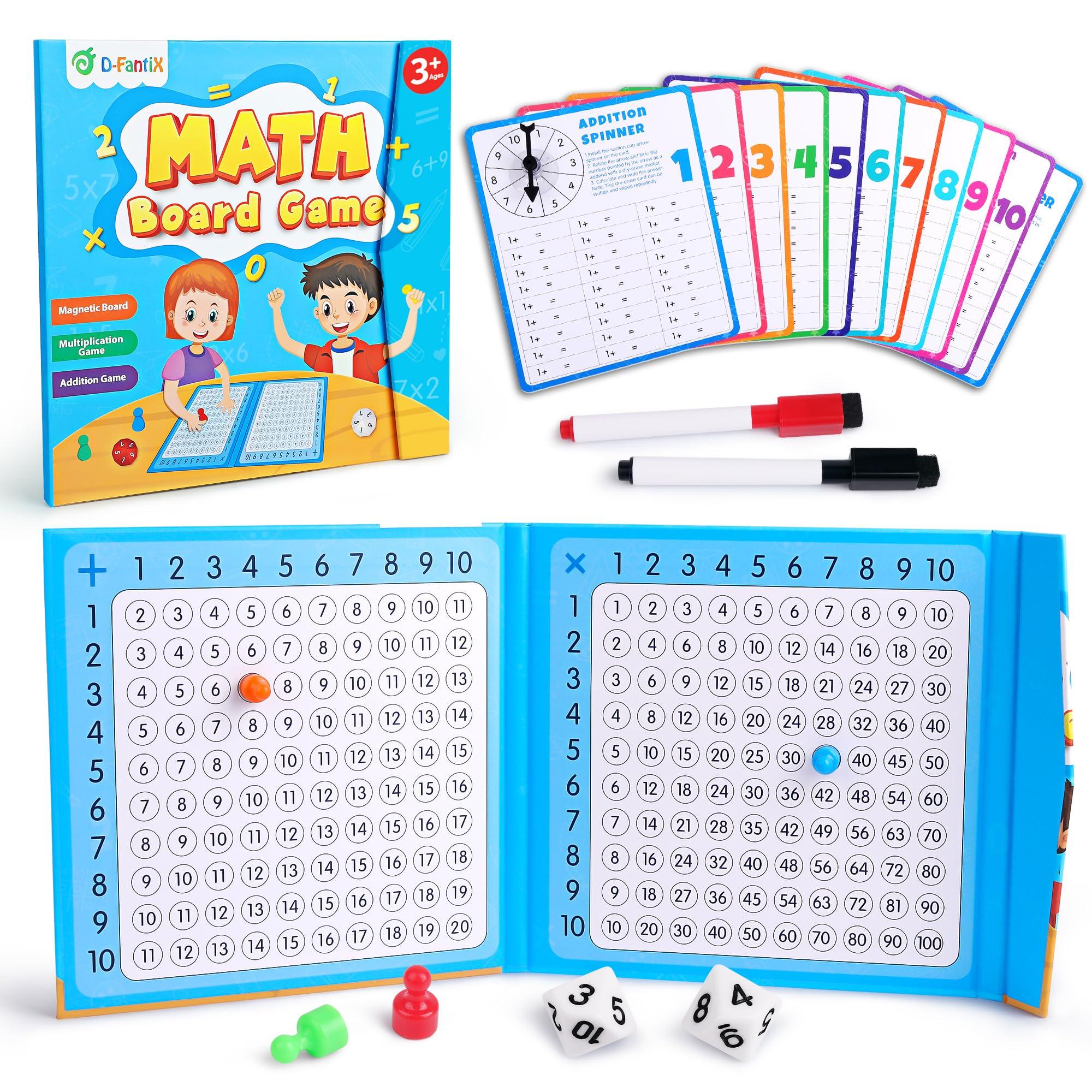 Magnetic Addition Multiplication Game Board