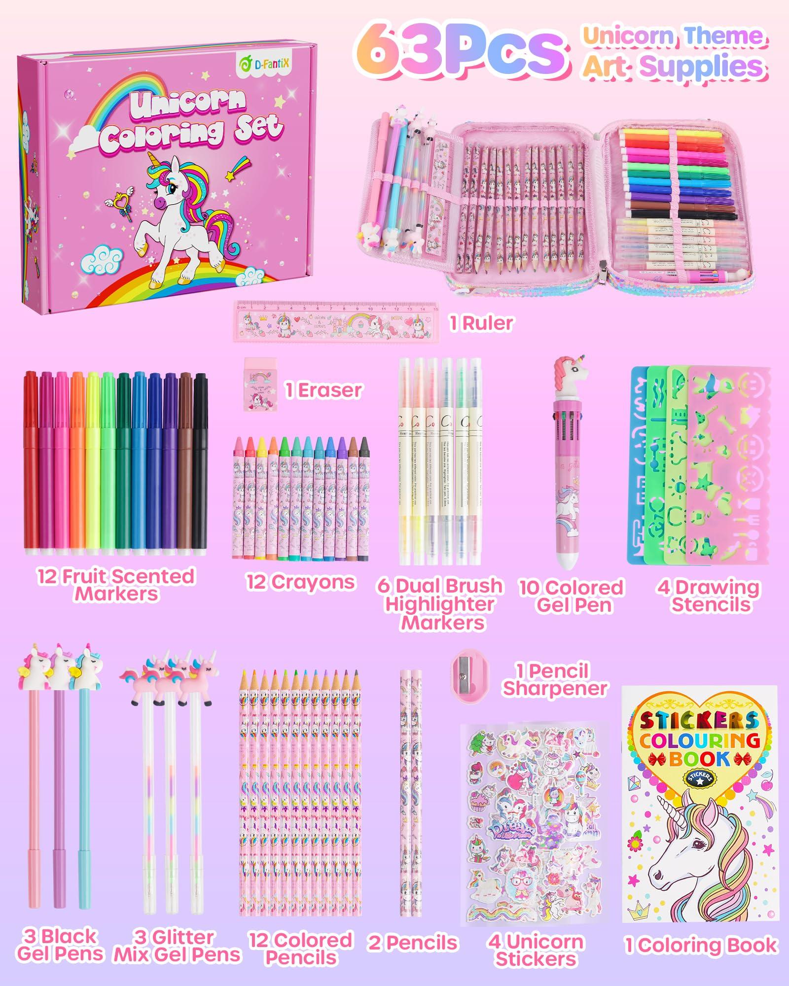 Unicorn Art Supplies Convertible Bag