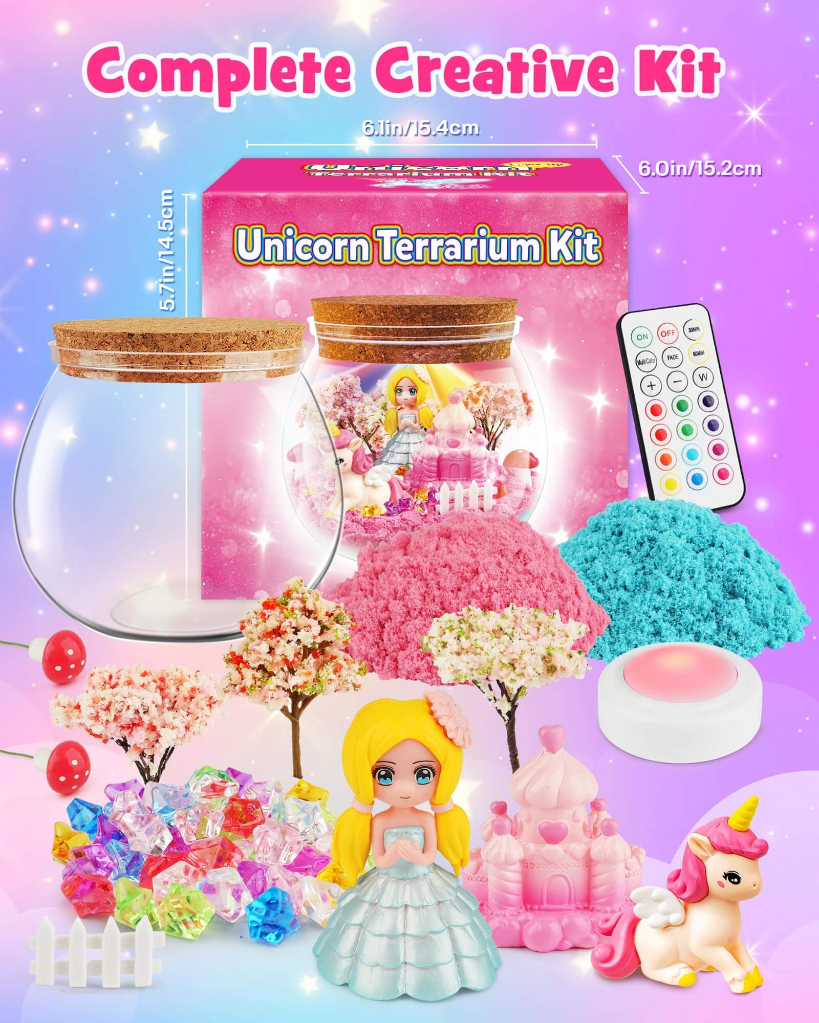 Unicorn Princess Toys Terrarium Kit