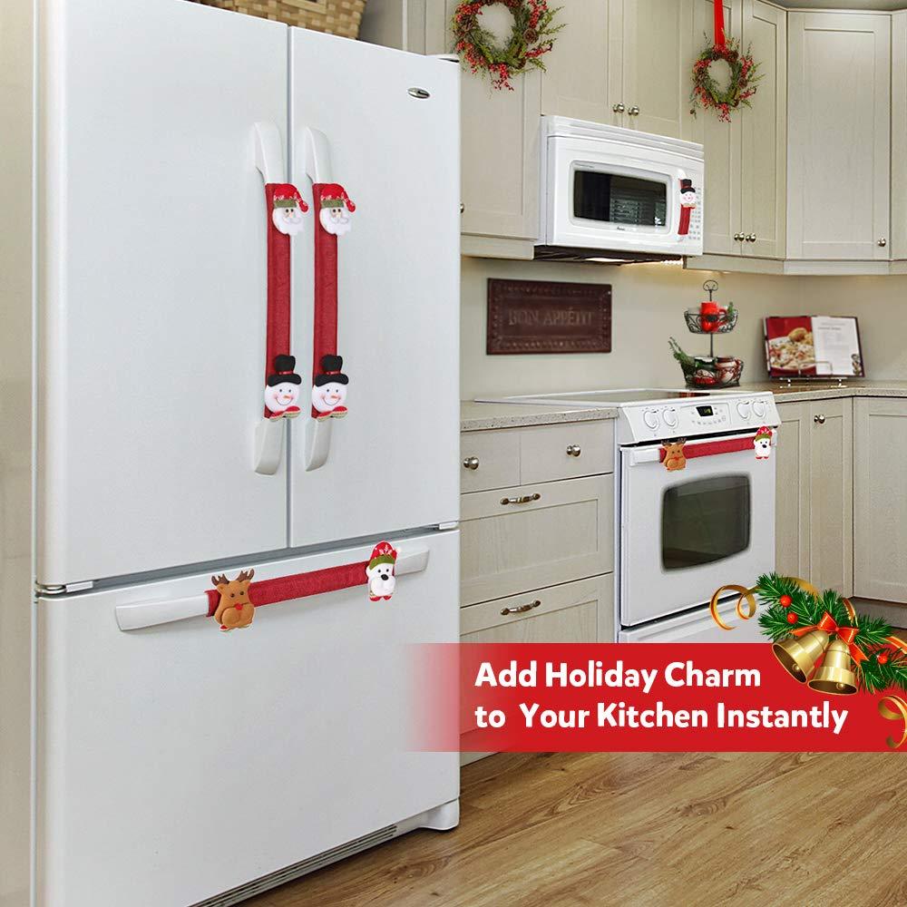 Christmas Refrigerator Handle Covers Set of 8