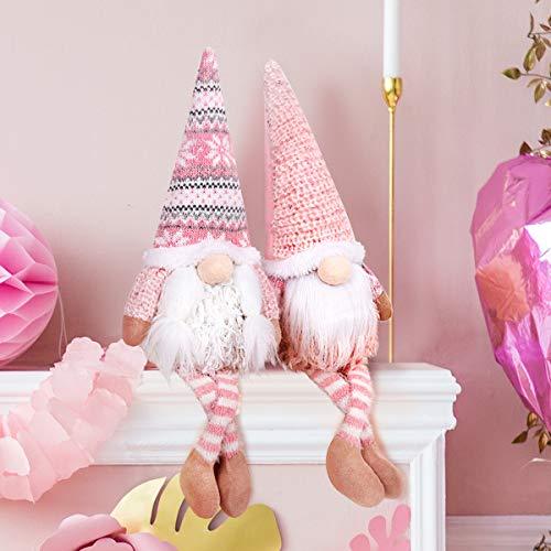 D-FantiX Pink Christmas Gnomes with Long Leg